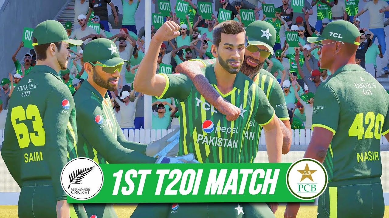 Pakistan Vs New Zealand 1st T20i Match 2024 | Cricket 24 Gameplay