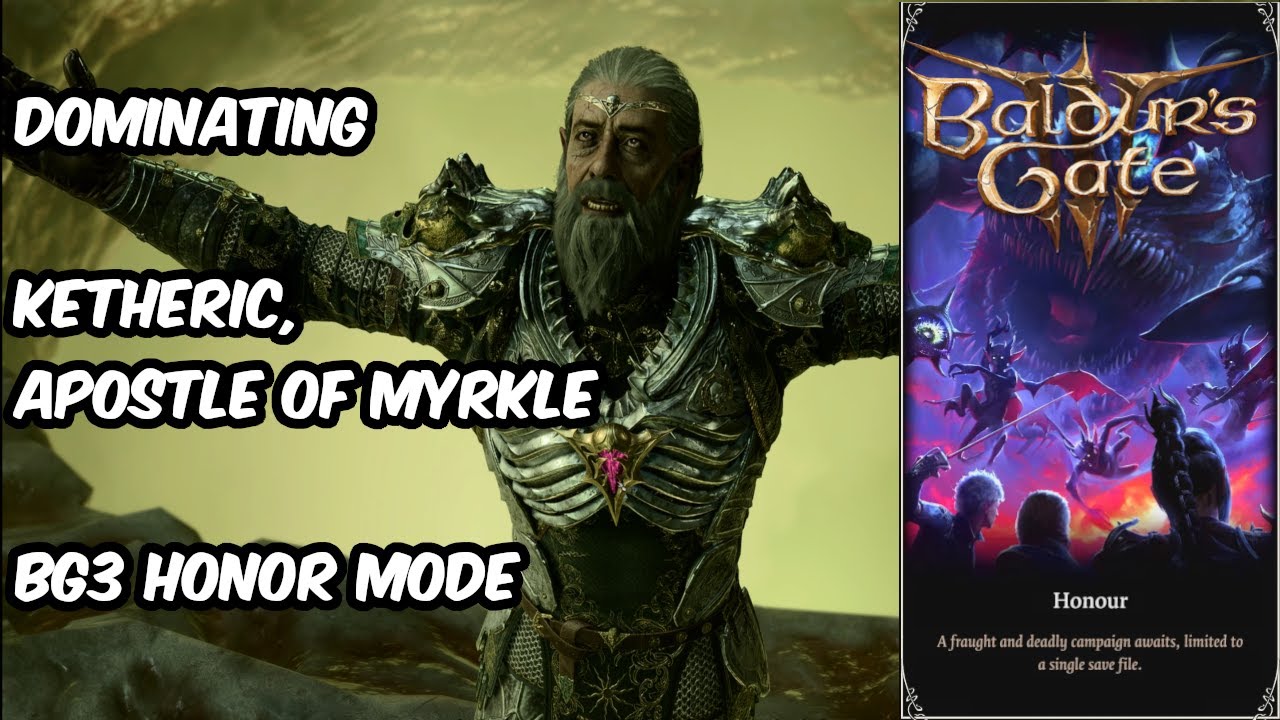 How to DEFEAT KETHERIC APOSTLE OF MYRKUL - Baldurs Gate 3 HONOR MODE