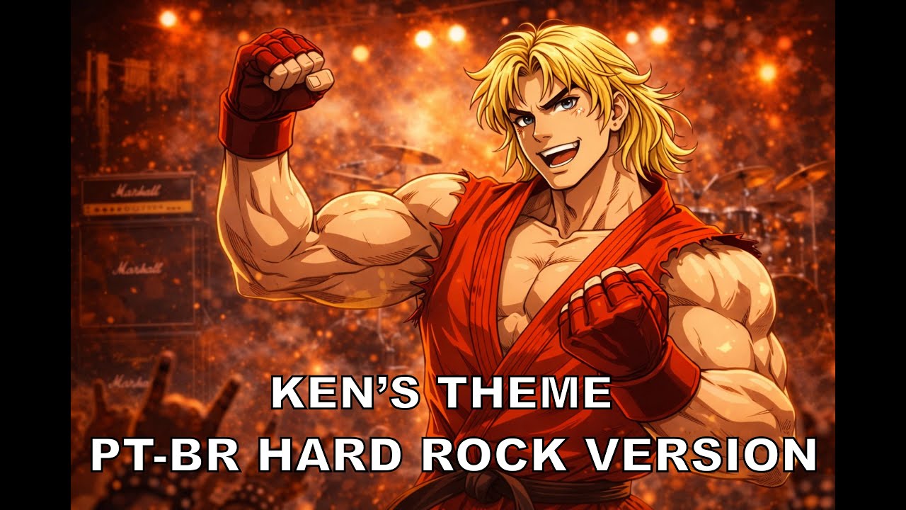 KEN'S THEME com Letra! (Street Fighter) - Versão HARD ROCK Brasileiro | Cover (Voz Masculina)