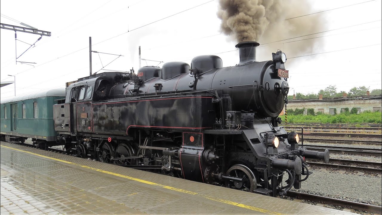 Brno to Oslavany on branchline Czech Republic Loco 433 001 standard gauge 2 8 2T 13th June 2022