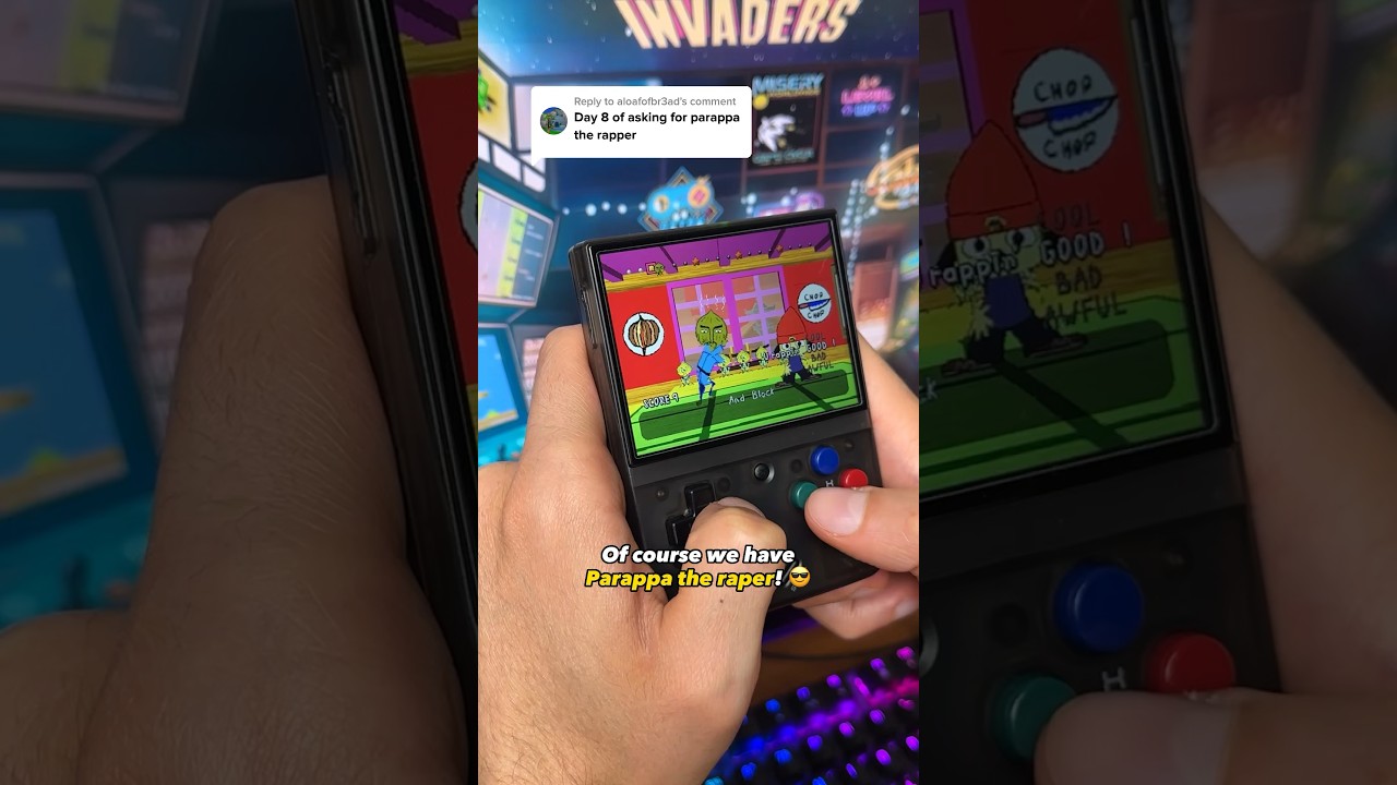 Parappa the rapper is the list 😎 #retrogaming #parappatherapper #ps1