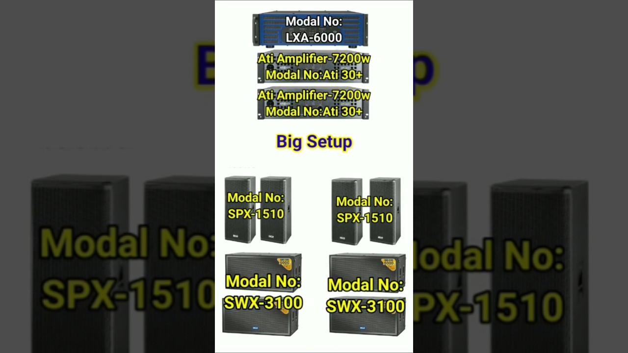 4 TOP 4 BASS PRICE IIAHJUA LXA 6000 ATI 30 + AMPLIFIER PRICE 