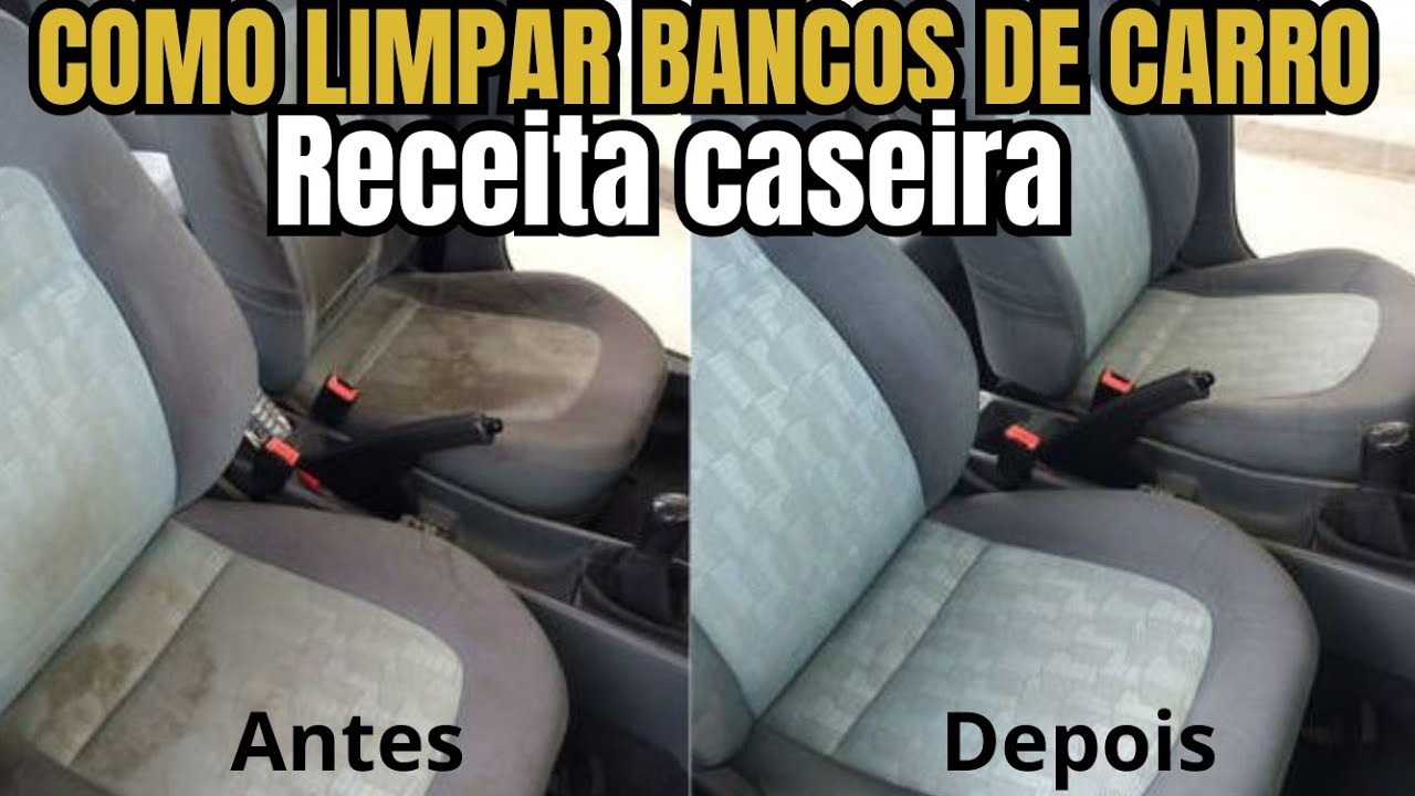 COMO LIMPAR BANCOS DE CARRO GASTANDO POUCO - FAÇA VOCÊ MESMO