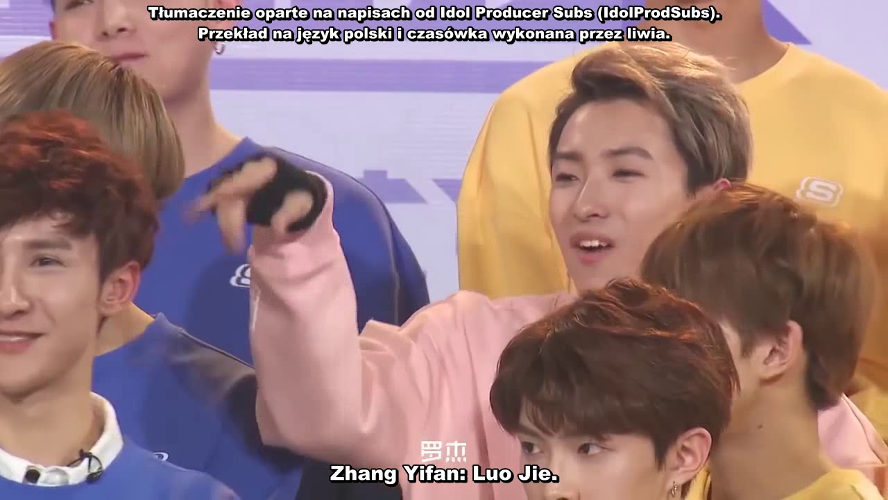 Idol Producer EP3 BTS - Luo Jie considers face when choosing teammates - polskie napisy