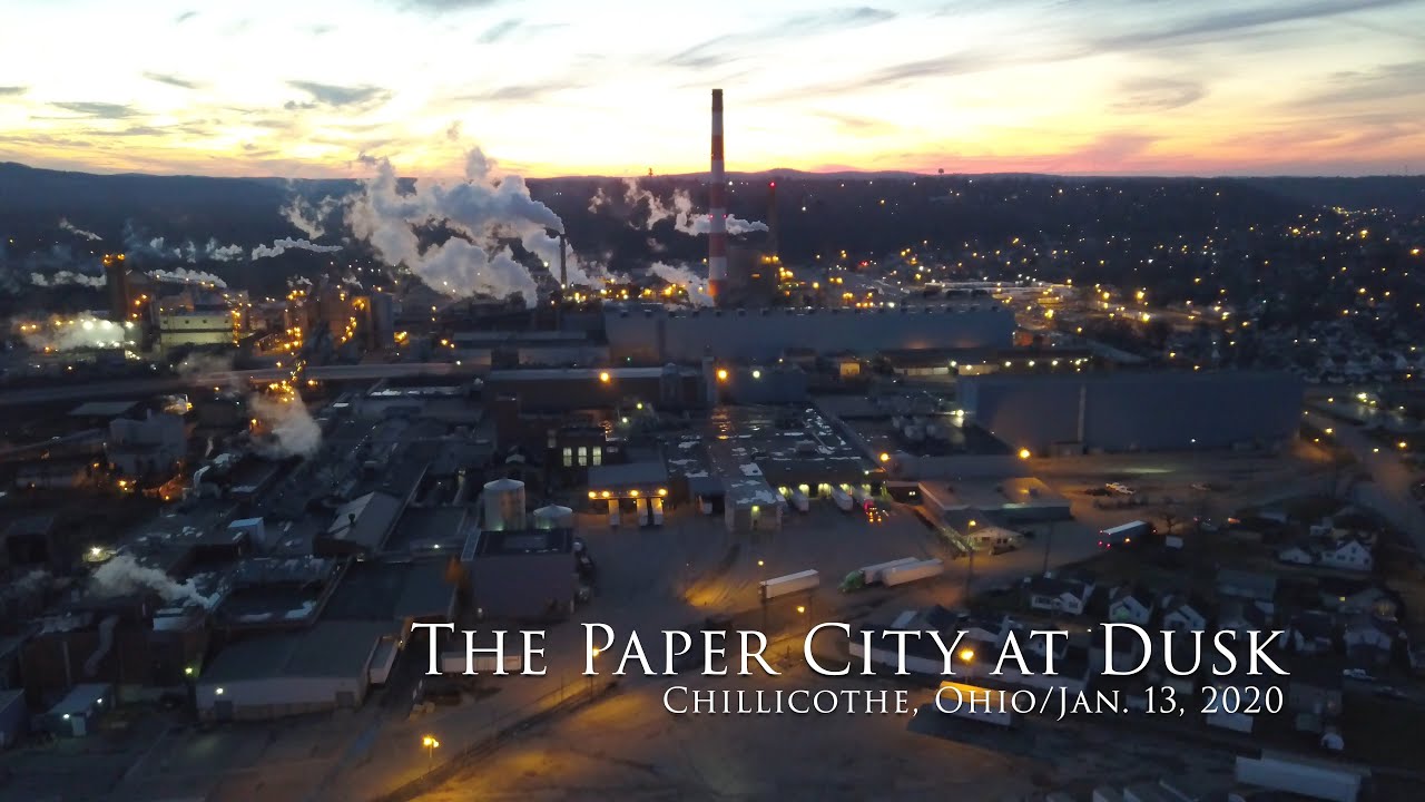 The Paper City at Dusk: Chillicothe, Ohio
