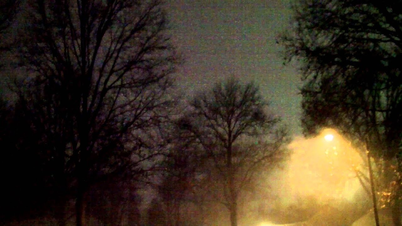 Intense Severe Thunderstorm & Constant Lightning 1/17/12 St.Louis Mo. Pt2 - More Storms
