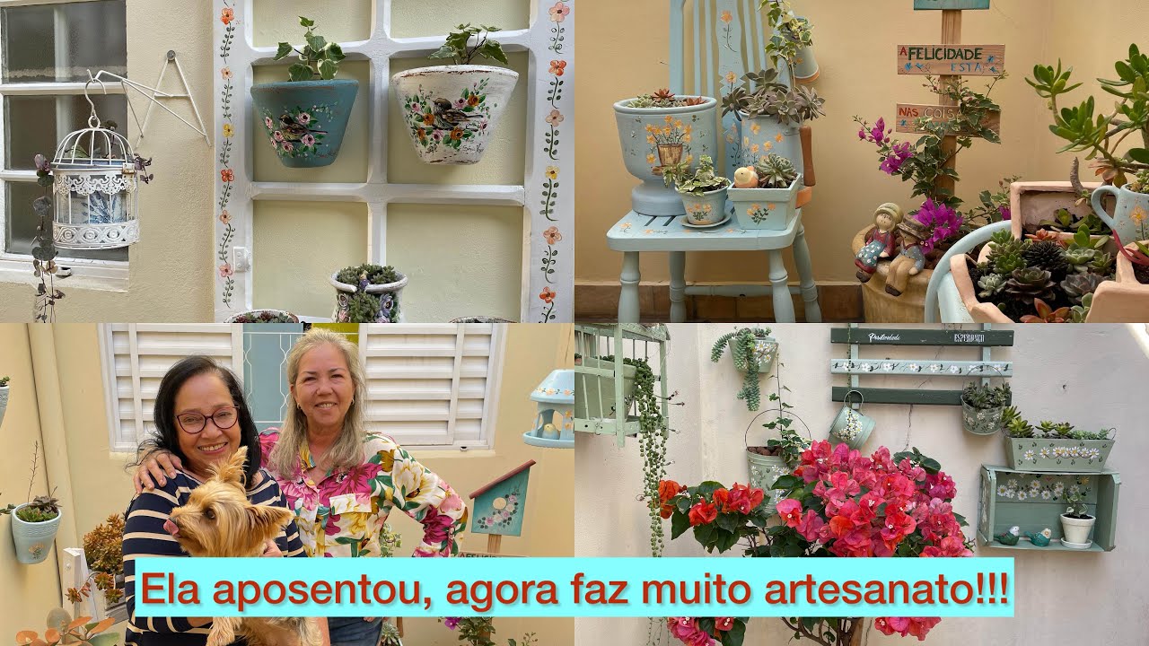 Ela criou três cantinhos coloridos,azul verde e branco!!