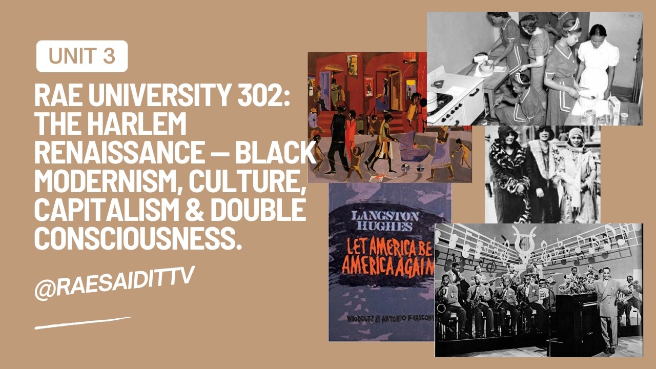 Rae University 302: The Harlem Renaissance Unit 3 Full