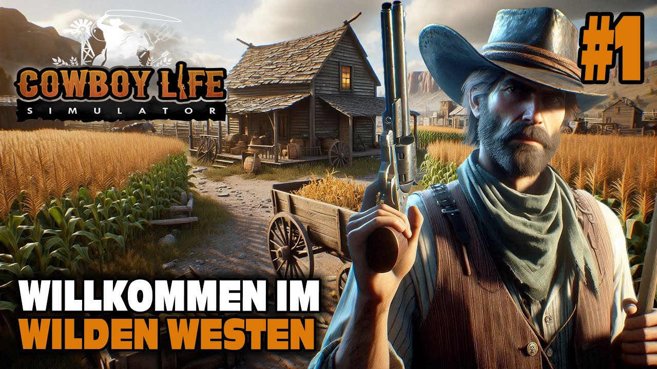 Ich wurde als ärmlicher FARMER geboren - hab ich das ZEUG zum COWBOY? | #1 | Cowboy Life Simulator 🤠