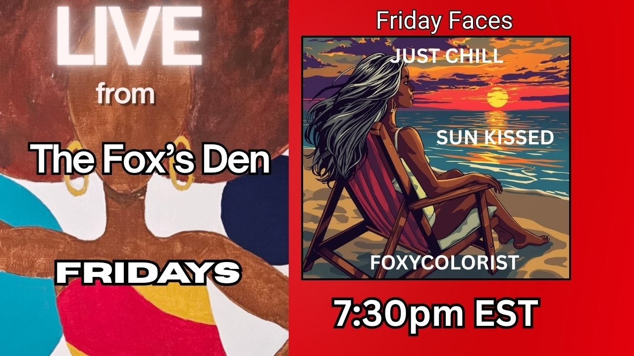 Friday Faces:  Coloring Sunsets And Ocean water