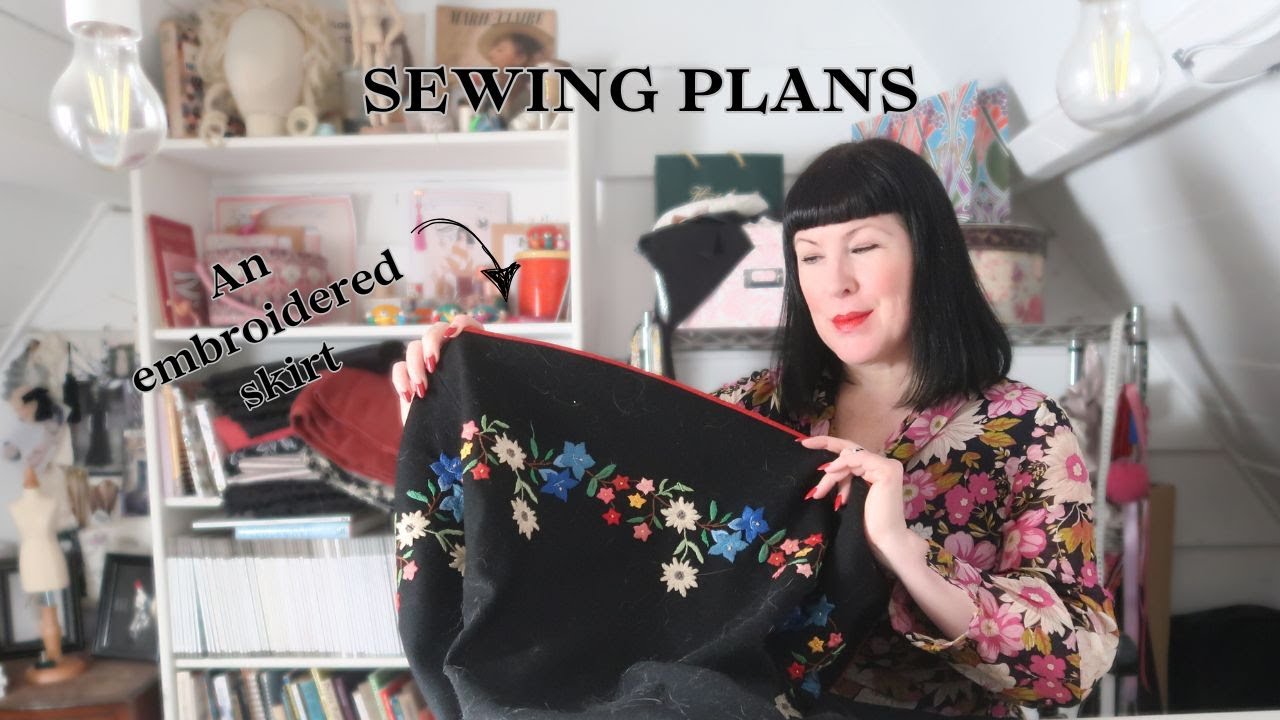 How I Plan A Sewing Project | Designing An Embroidered Folk Skirt