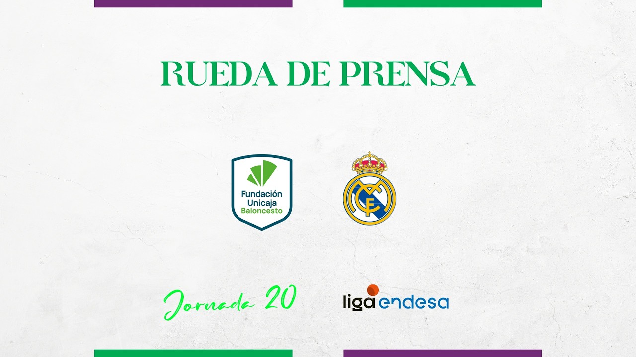 Rueda de Prensa Post Partido. Unicaja vs. Real Madrid.