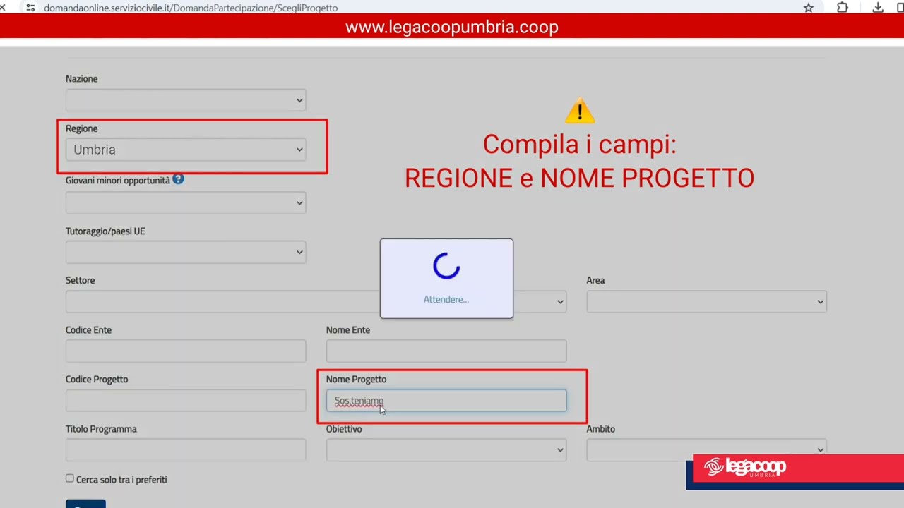 TUTORIAL PRESENTAZIONE DOMANDA BANDO SERVIZIO CIVILE - AGGIORNATO 2024
