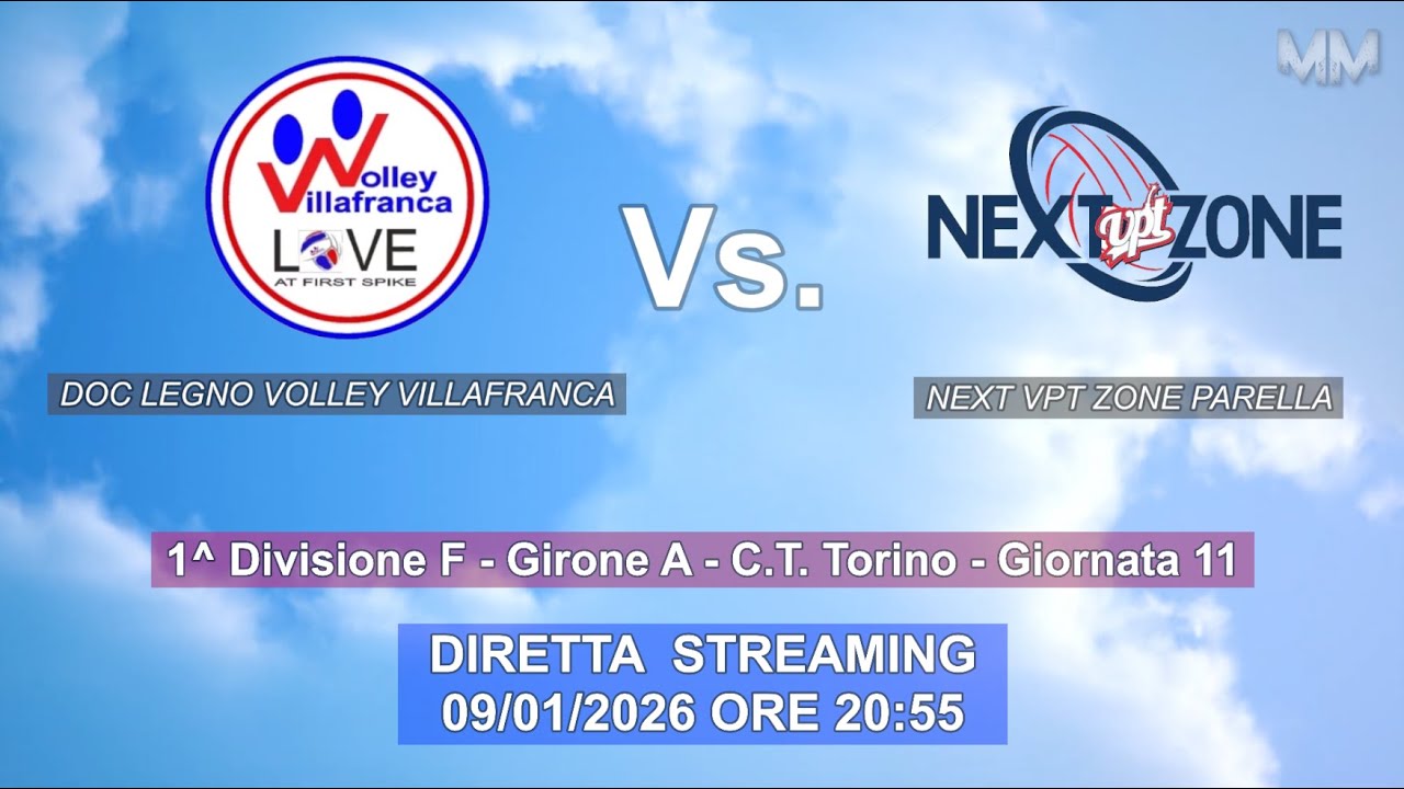 DIRETTA ZERØ -  DOC LEGNO VOLLEY VILLAFRANCA Vs. NEXT VPT ZONE PARELLA