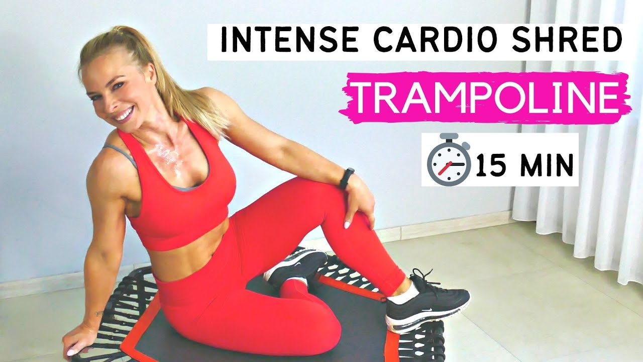 15 minute mini trampoline workout for quick fat burn | rebounding