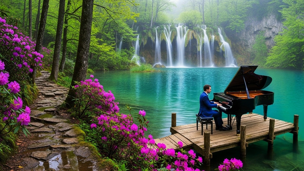 Sleep Piano Music with Nature Sounds 🌊 Deep Sleep, Insomnia Relief & Relaxation