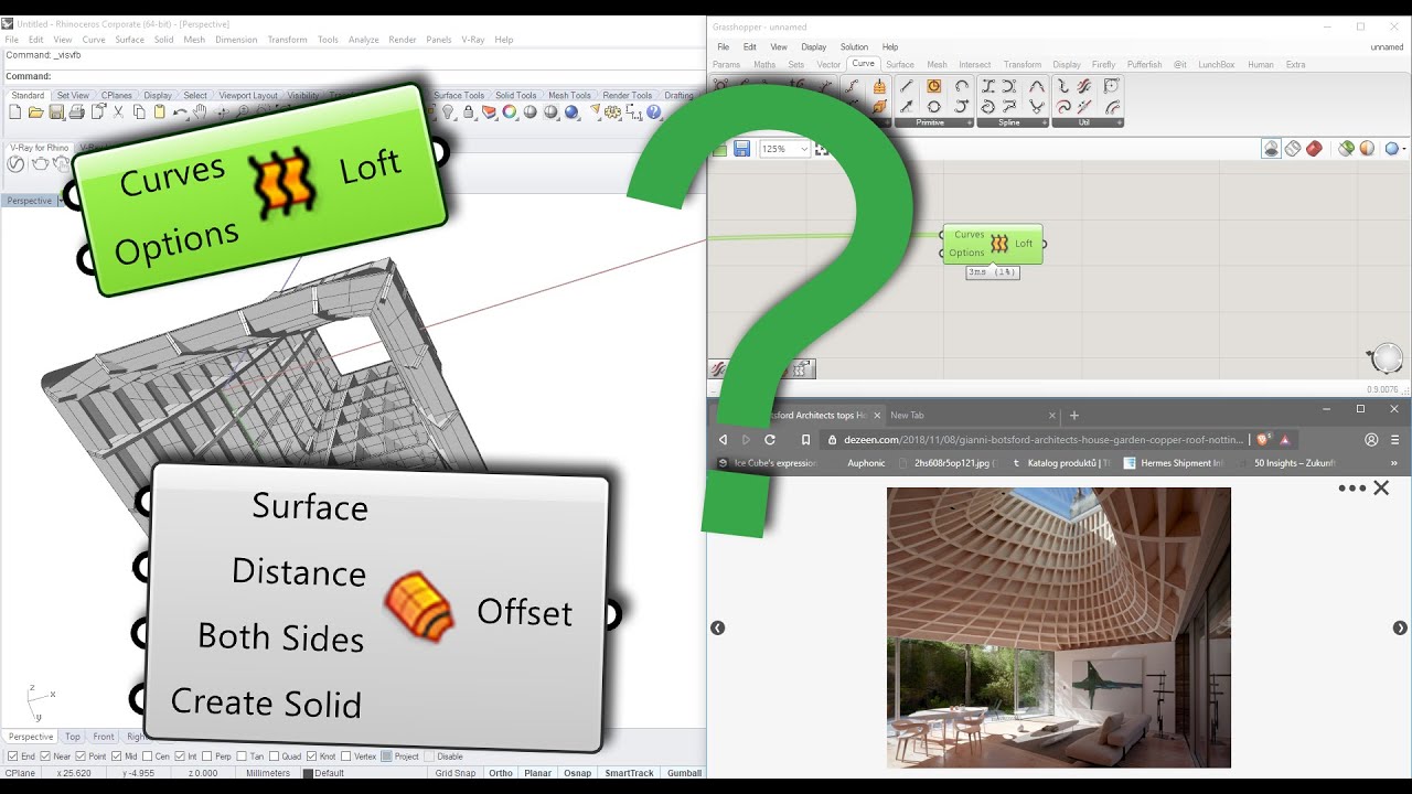 Grasshopper Tutorial: Creating an inside facade out of wood