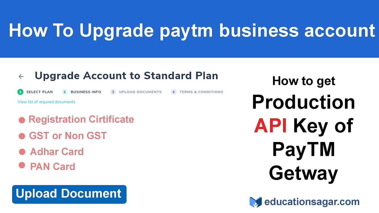 Paytm Payment gateway on poduction Level | How to Activate production API of  #PaytmBusiness