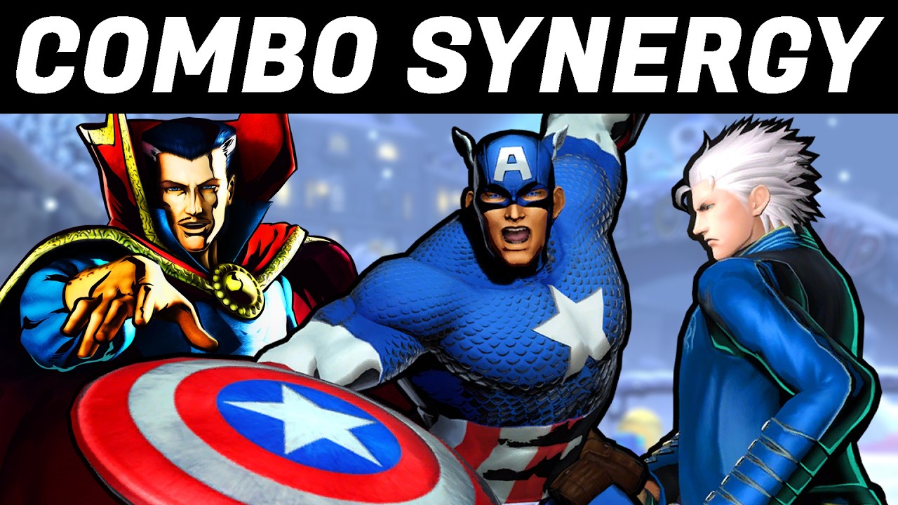 TEAM CAPTAIN AMERICA/DOCTOR STRANGE/VERGIL COMBOS! (UMVC3)