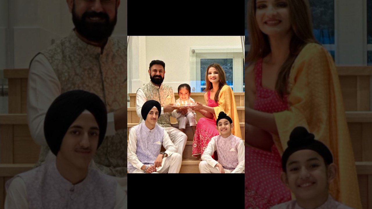 Gippy Grewal family members 🥰 pic #youtubeshorts 😄 #trending video