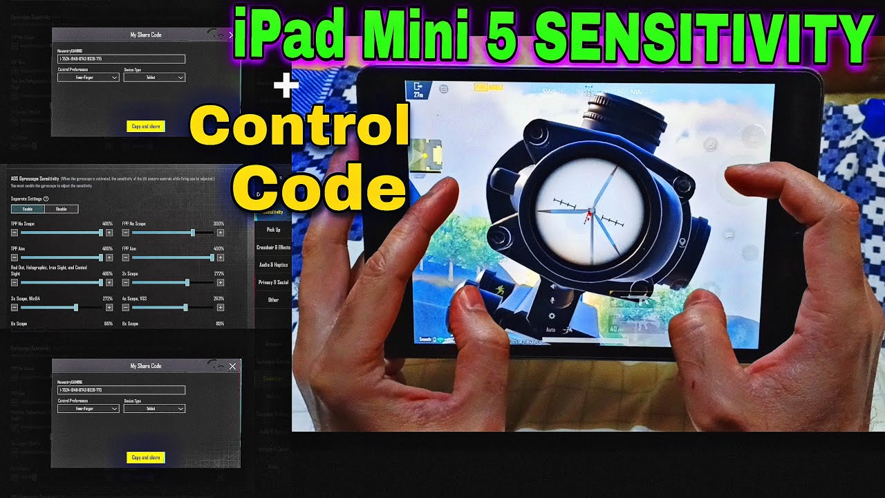 iPad Mini 5 PUBG - Best Sensitivity Settings