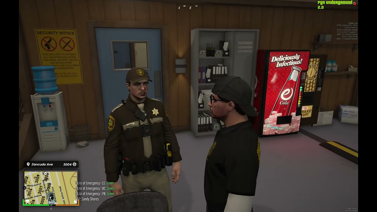 normal day in PGNU eating popcorn watching interrogation room