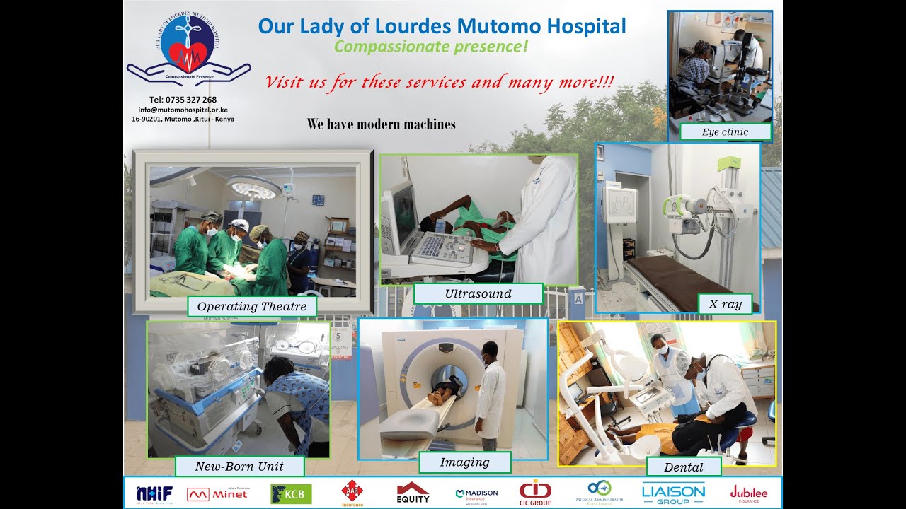 Services offered at Our Lady of Lourdes Mutomo Hospital