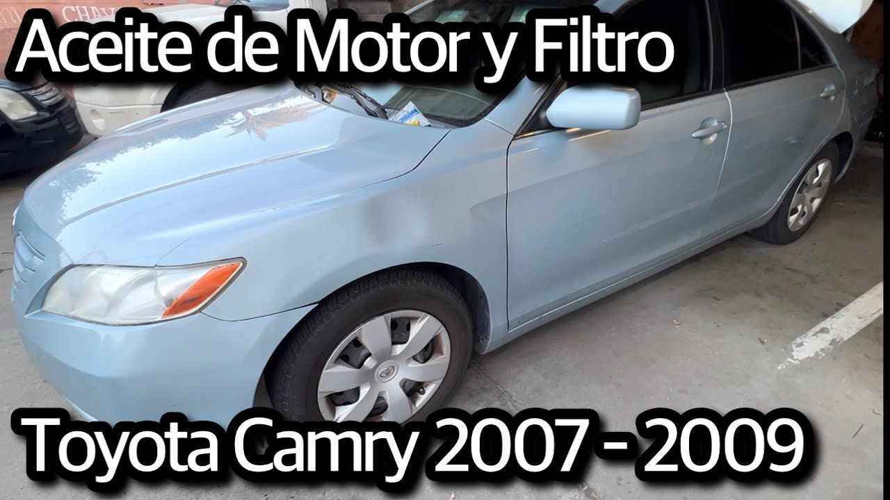 Как заменить моторное масло в Toyota Camry 2007–2009 годов выпуска