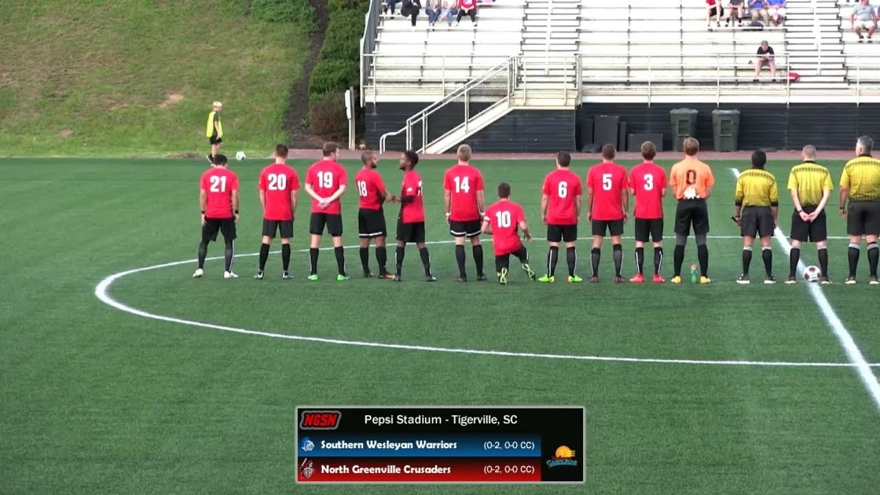 NGU Men's Soccer 2017 Highlights - North Greenville vs. Southern Wesleyan