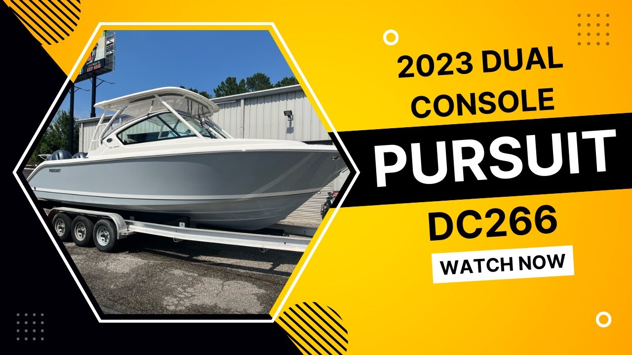 New 2023 Pursuit DC 266 27 ft Dual Console Boat For Sale In Jacksonville, FL: Walkaround