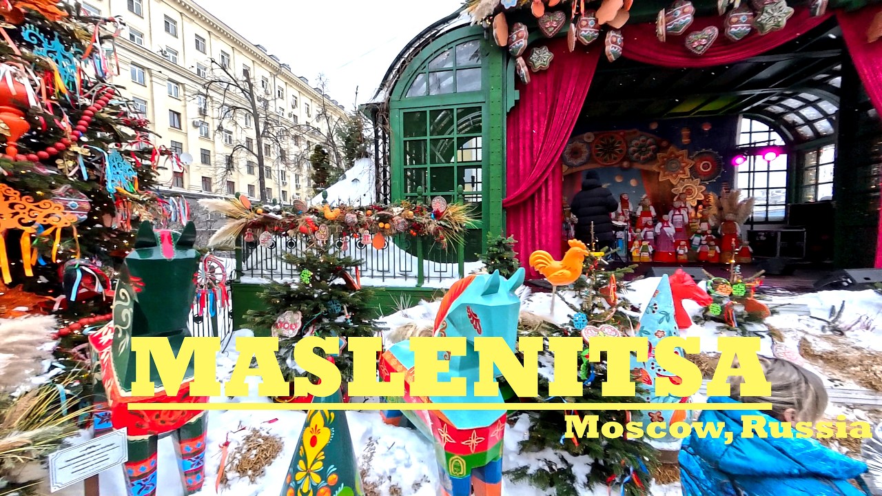 Maslenitsa Festival Moscow 2026 🇷🇺 | Walking Tour 4K | Russian Street Food, Folk Shows & City Walk