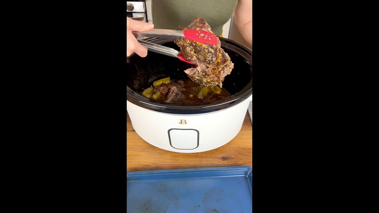 Easy crock pot Italian Beef sandwiches from scratch!