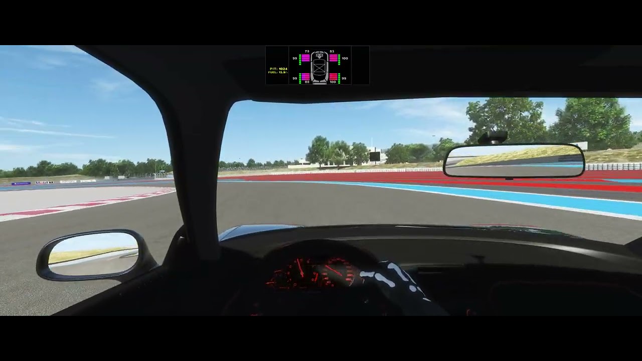 POV Honda NSX on Paul Ricard (Rfactor2)