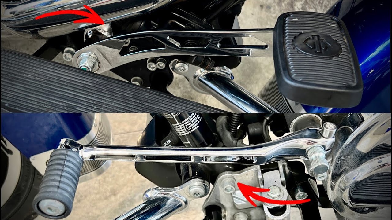 Installing The Kuryakyn Extended Girder Shift & Brake Levers On My 2015 Harley Davidson Road King.