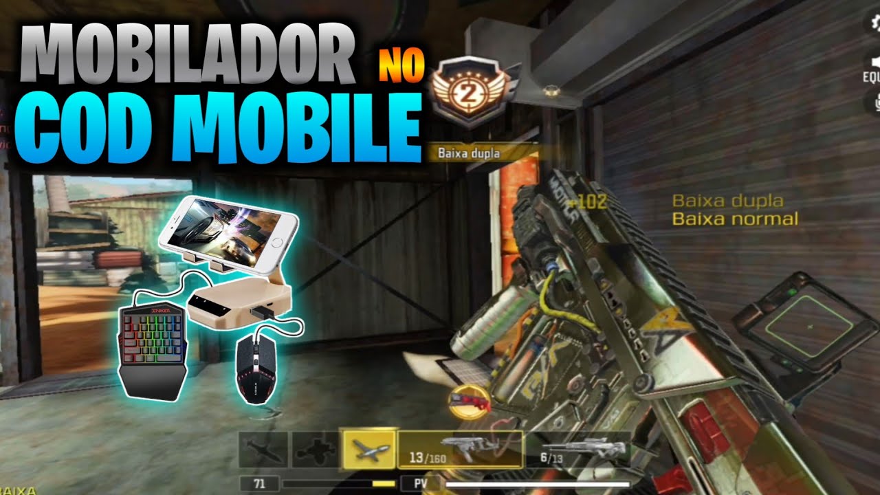 🔵COD MOBILE DE TECLADO E MOUSE NO CELULAR, MOBILADOR MAGIC SCORPION