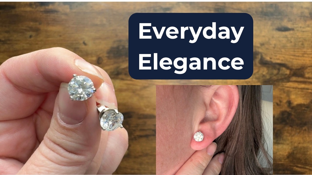 Beautiful AND Comfortable - Moissanite Earrings Review