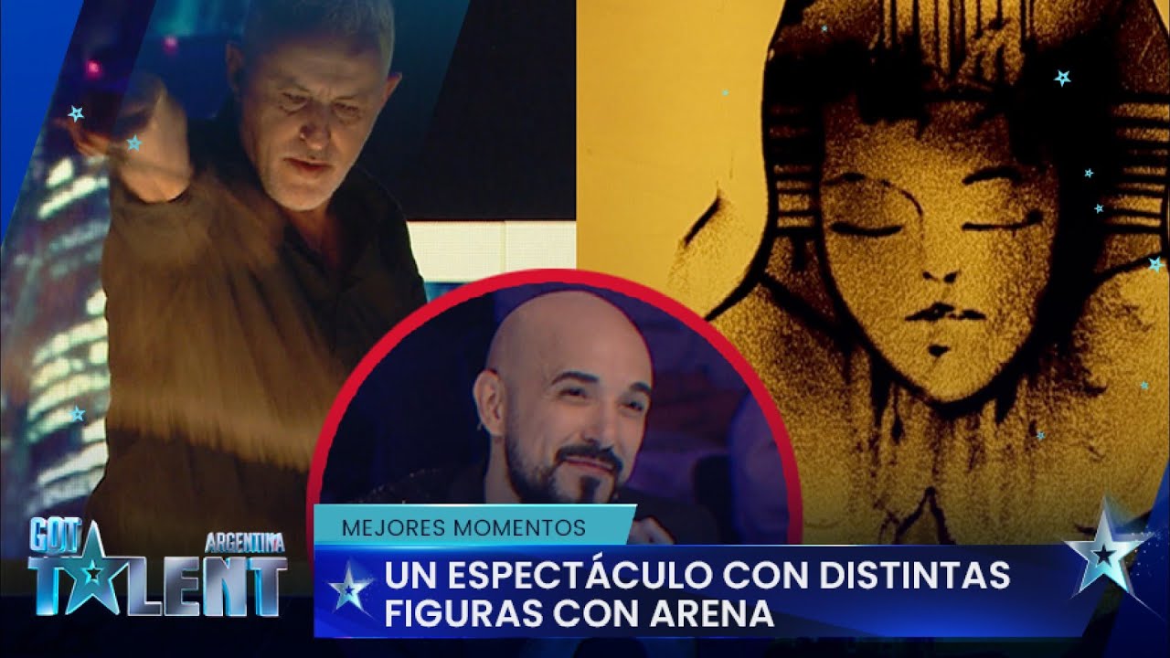 Abel Pintos quedó maravillado con los dibujos en la arena - Got Talent Argentina 2023