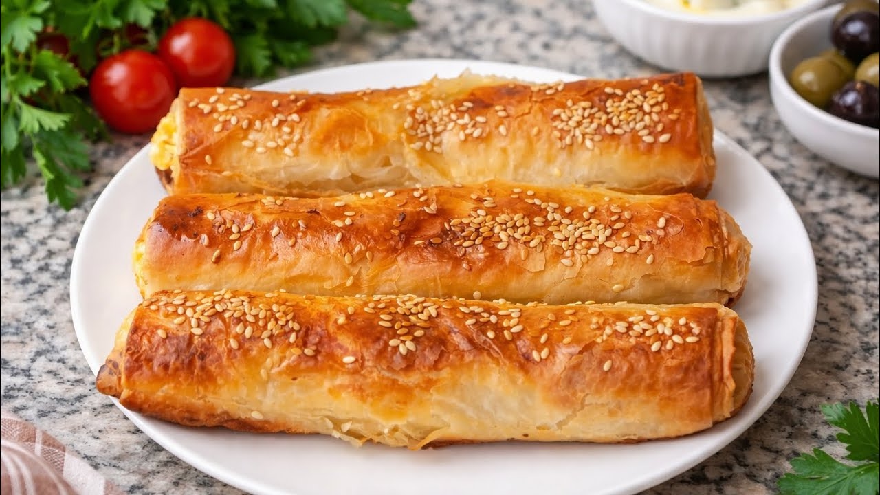 Brza rolana pita sa krompirom I sirom od gotovih kora-Fast pie roll with potato and cheese