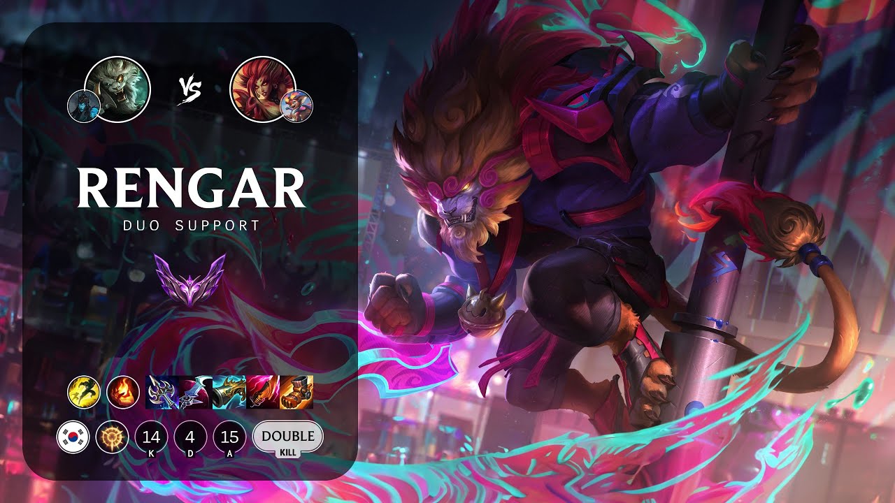 Rengar Support vs Zyra - KR Master Patch 14.2