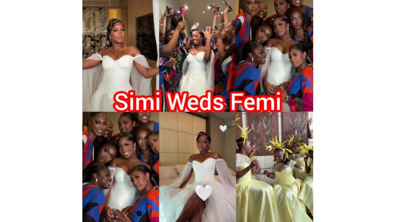 #Meetthedapsons. The long awaited Wedding day. Happy married life my beautiful couple, Simi & Femi 