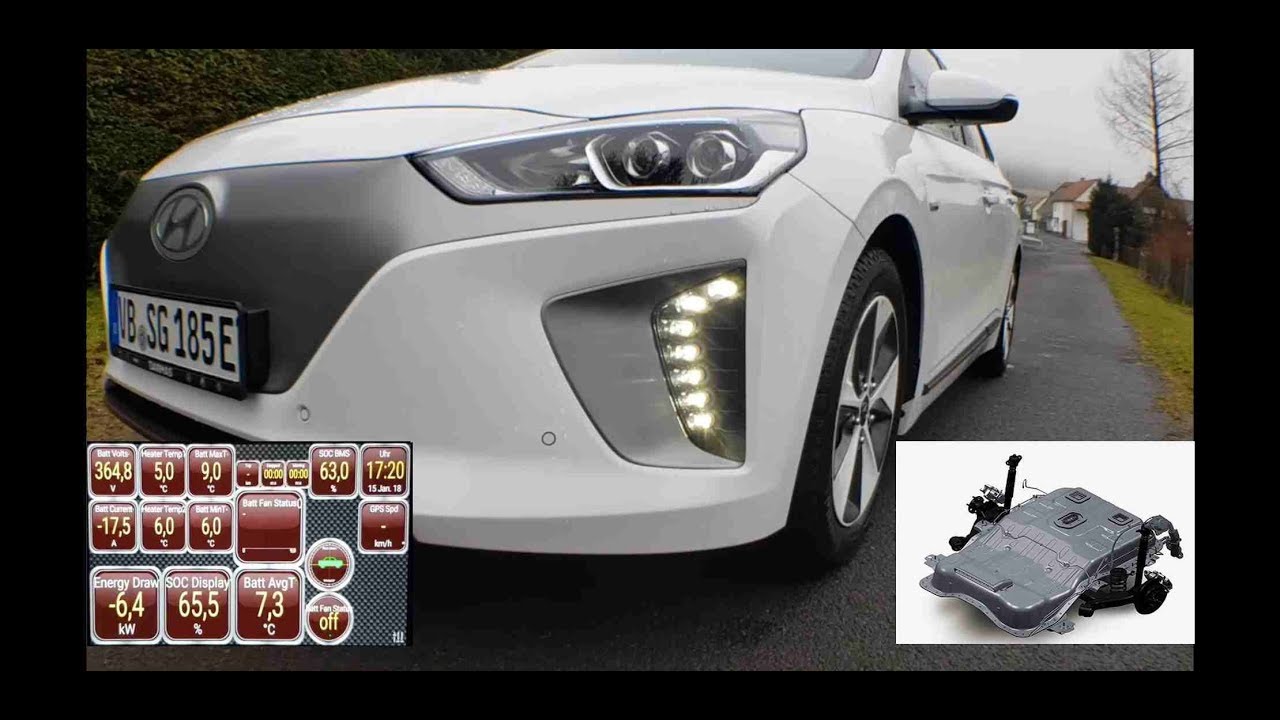 Hyundai IONIQ Electric - Batterie erwärmen / Temperatur / Warmfahren