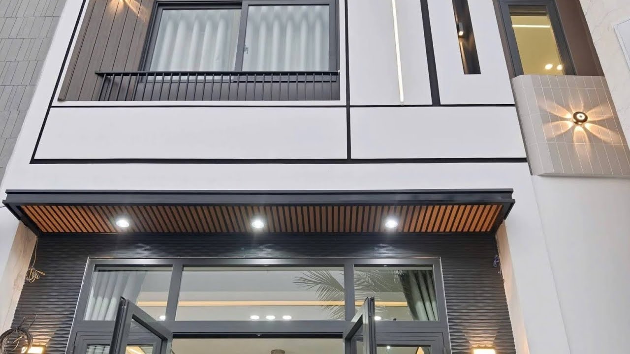 nhà một trệt một lầu ba phòng ngủ trung tâm thành phố Cần Thơ gần đại học gần bờ hồ buổi sáng