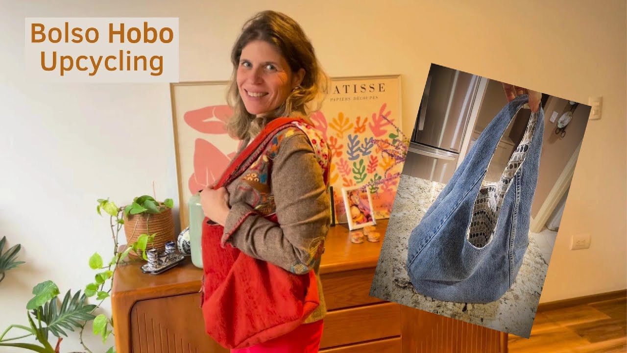 Hice el Bolso HOBO VIRAL con Retazos de mi Abuela (Upcycling Tutorial)