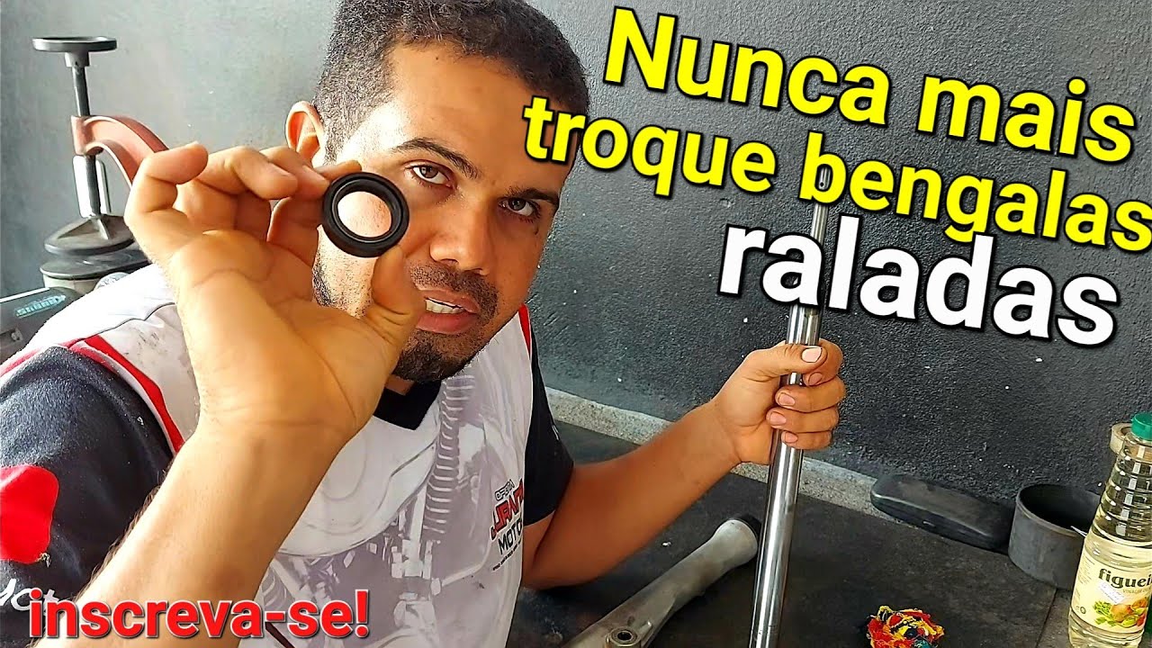 Bengala ralada tem jeito sim. Nunca mais troque bengala da sua moto