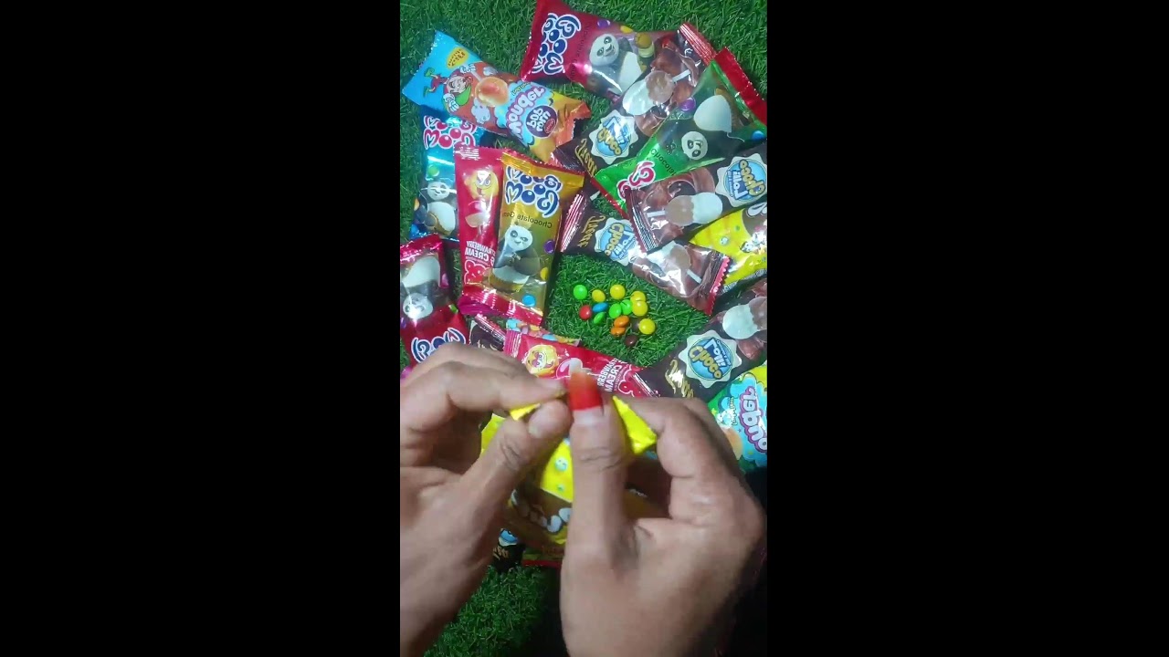 Satisfying video Asmr lollipops candy and chocolate gummy candy unboxing video Asmr