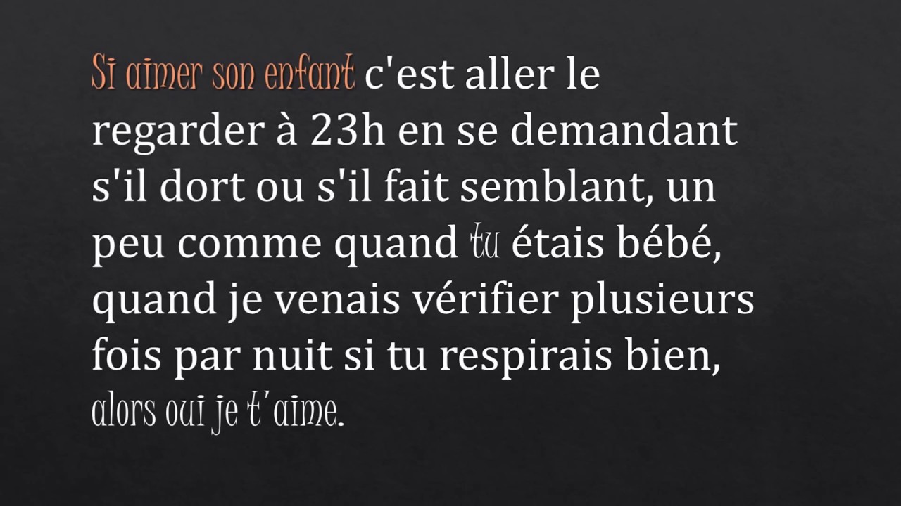 Lettre à mon fils ♡♡♡