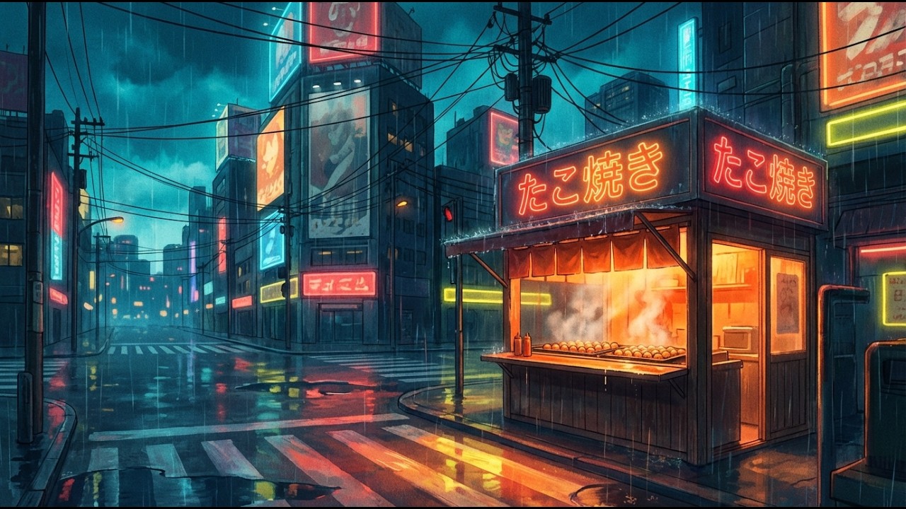 Fading Into the Rainy Night ☁️ Deep Lofi Music Rain | Cozy Tones to Ease the Wandering Soul