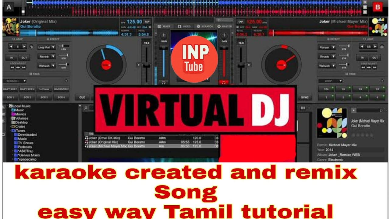 VIRTUAL DJ SOFTWARE |Remix|extract the instrumental vocel karaoke