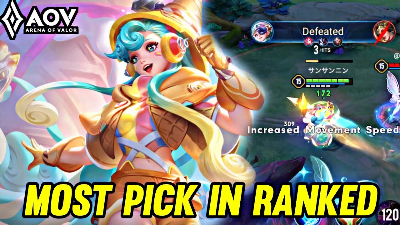 AOV : TEERI GAMEPLAY | MOST PICK IN RANKED - ARENA OF VALOR LIÊNQUÂNMOBILE ROV