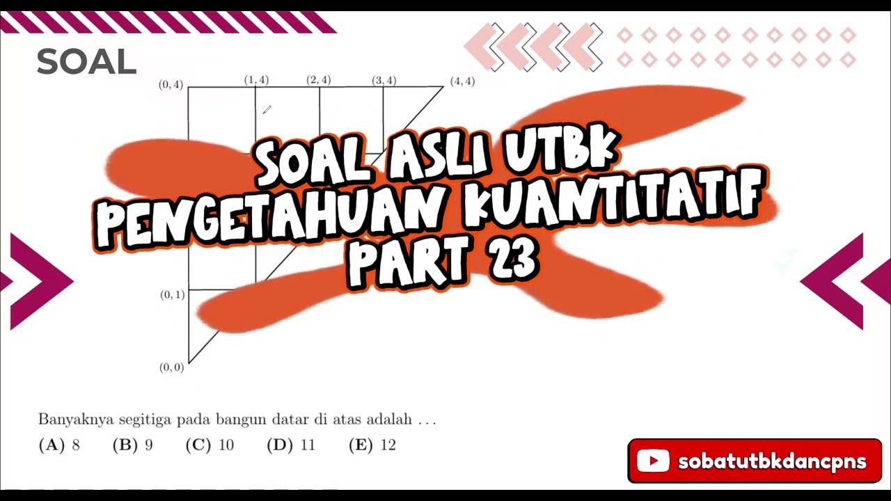 #sobatutbk soal asli utbk pengetahuan kuantitatif part 22